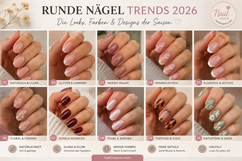 Runde Nägel Trends 2026