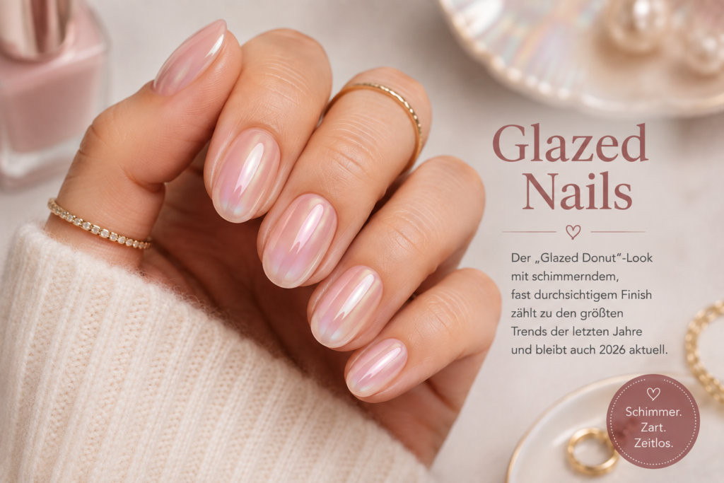 ALT: Runde Nägel Milky White Design